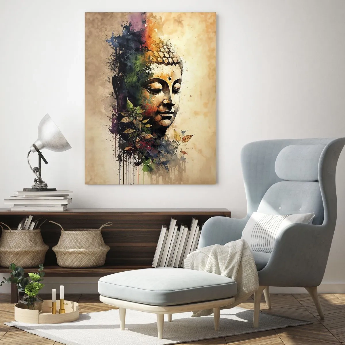 Billede på glas - Namaste! - 80x120 cm