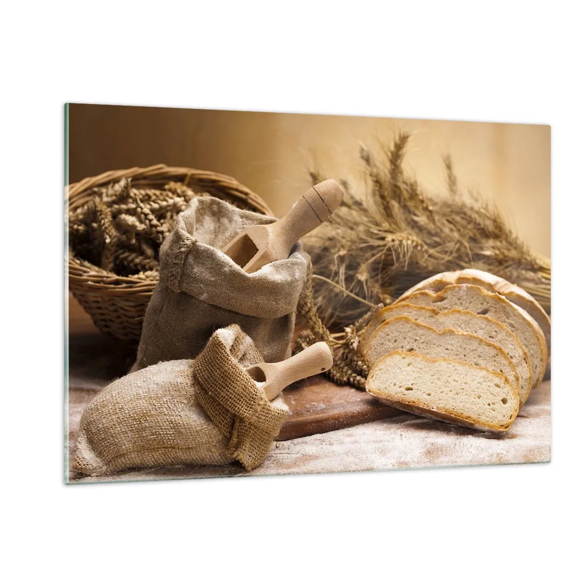 Billede på glas - Som skåret en kniv - 120x80 cm