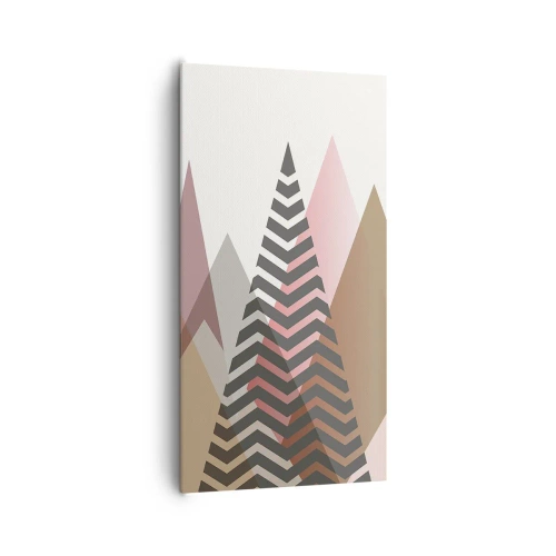 Lærredstryk - Billede på lærred - Pyramide udsigt - 65x120 cm