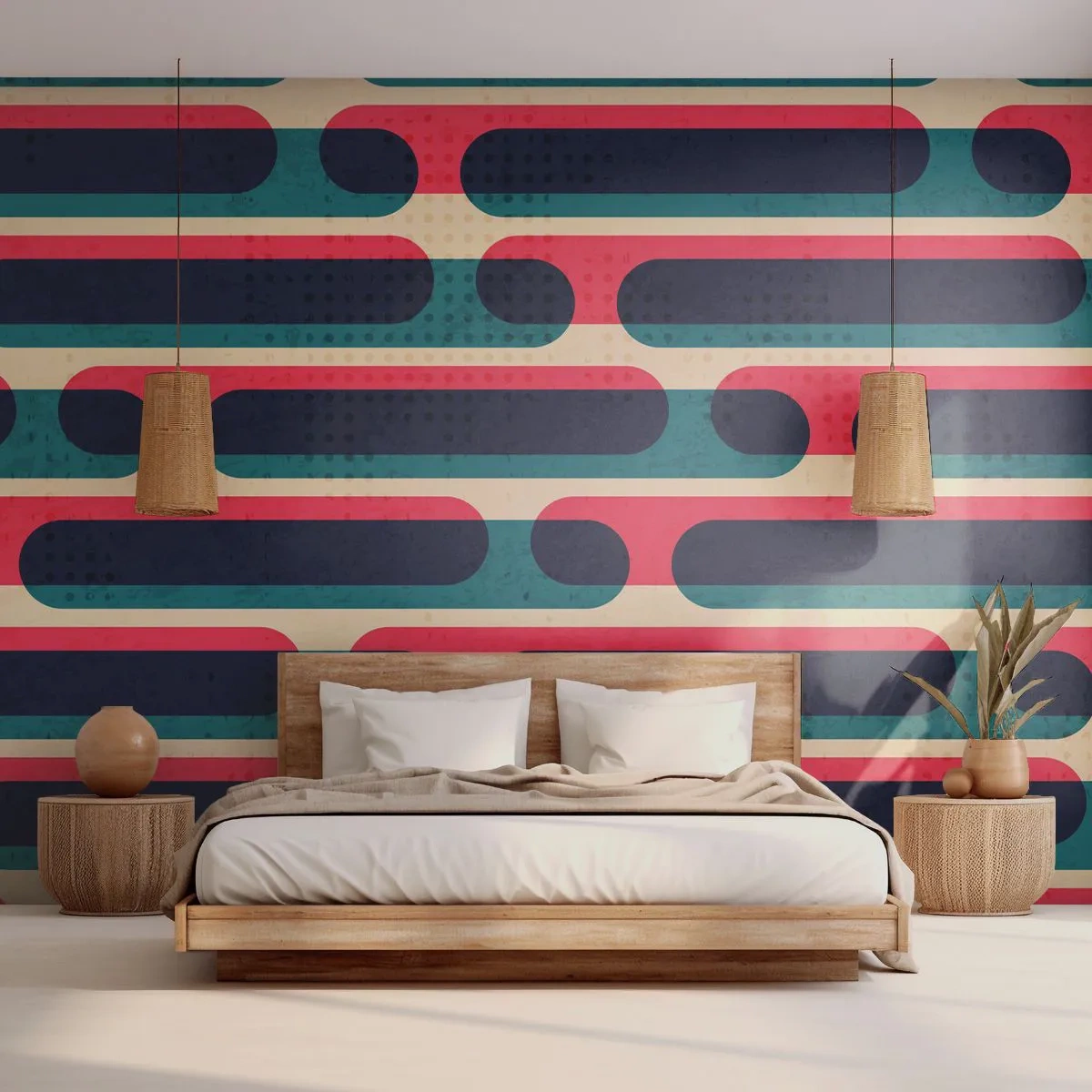 Fototapet Standard Eco - Indad og fremad - Abstraktion, Stykke, Moderne kunst - 200x140 cm