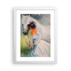 Plakat i hvid ramme - Som fra en smuk drøm - 30x40 cm