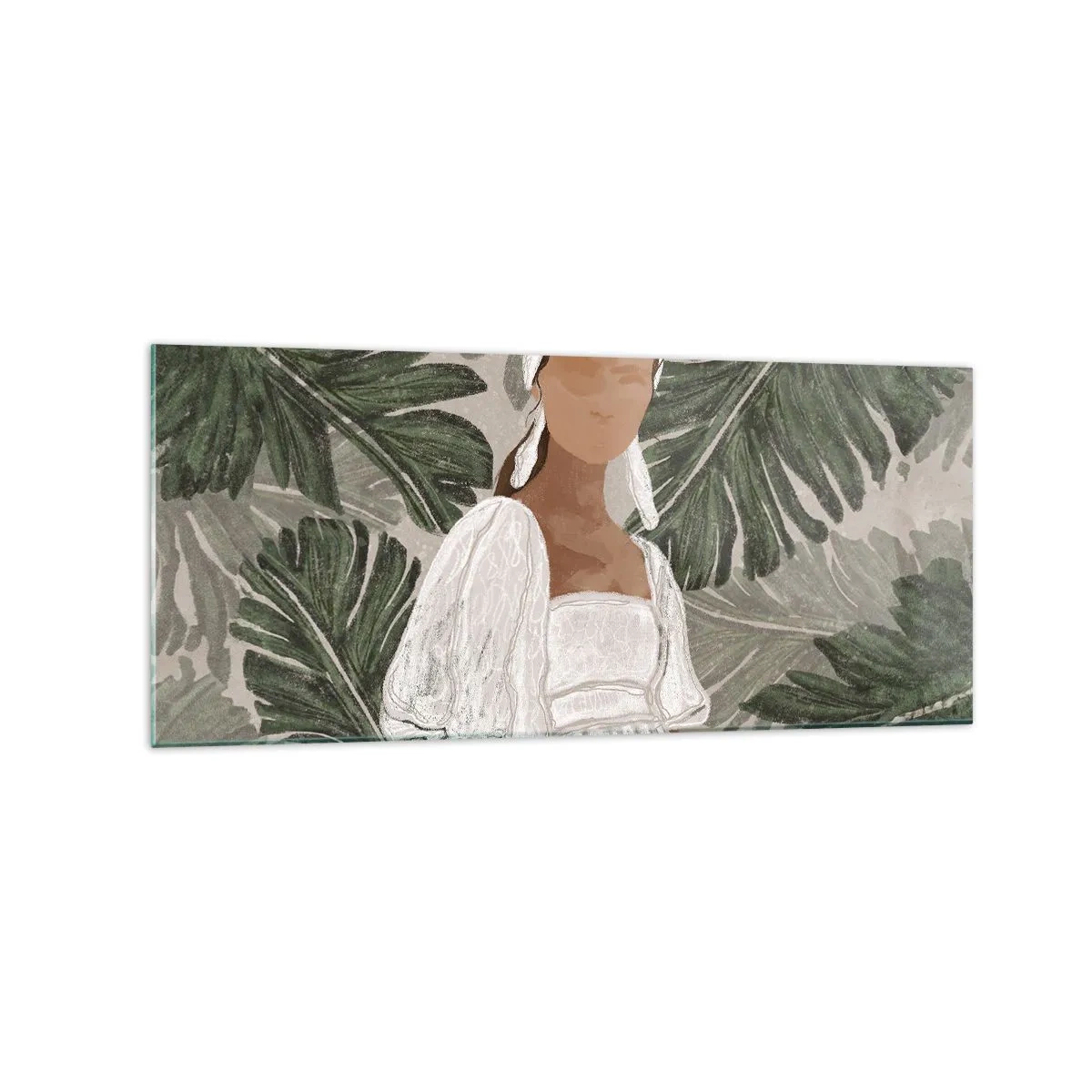 Billede på glas - Eksotisk portræt - 120x50 cm