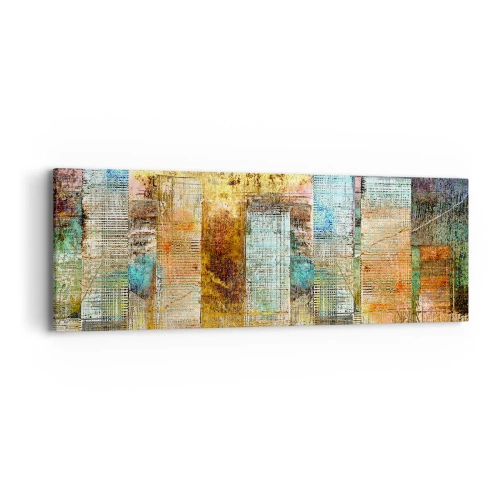 Lærredstryk - Billede på lærred - Solrig metropol - 90x30 cm