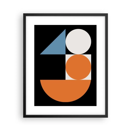 Plakat i sort ramme - System til figurer - 40x50 cm