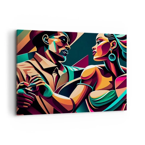 Lærredstryk - Billede på lærred - I hjertets rytme - 100x70 cm