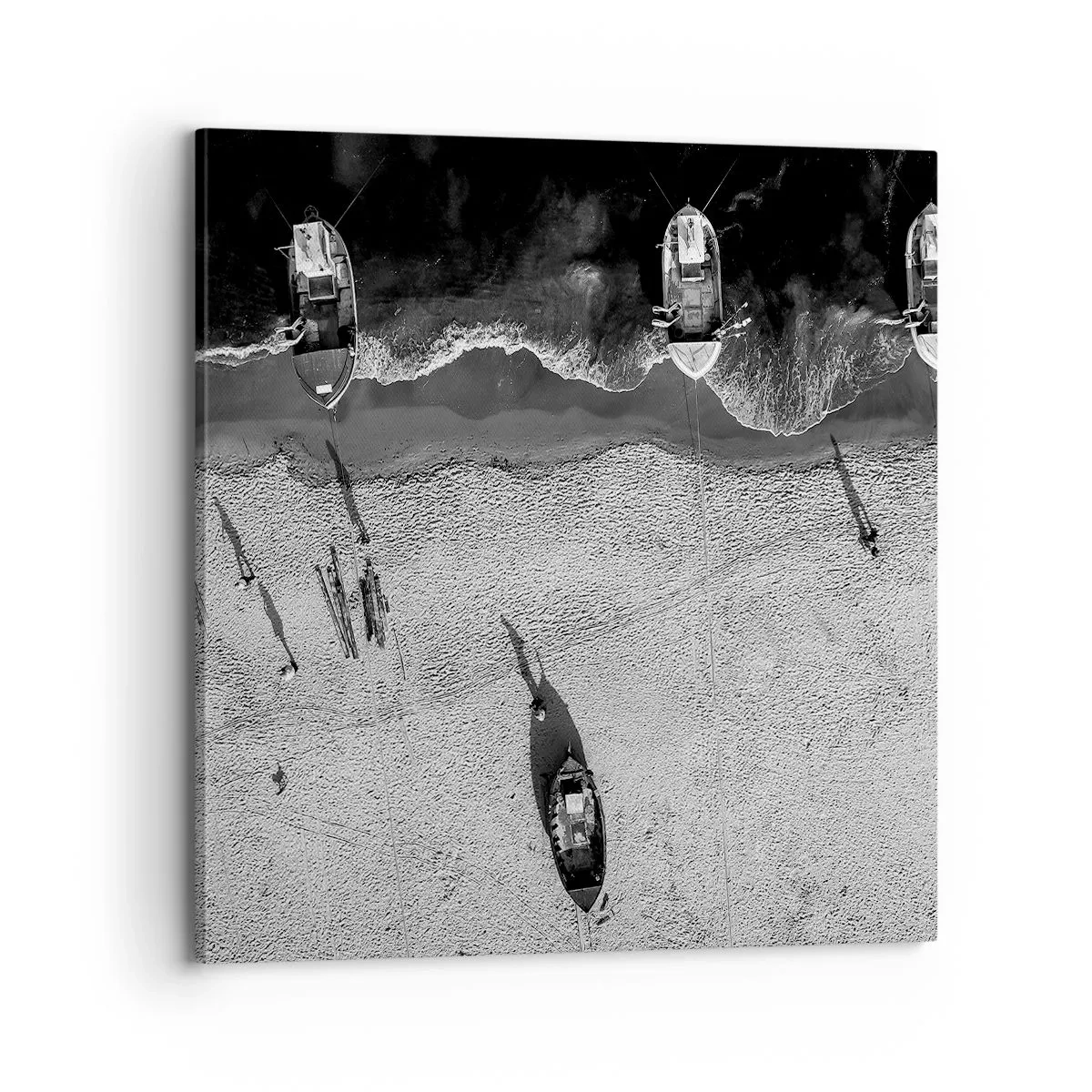 Lærredstryk - Billede på lærred - Stadig på kysten... - 70x70 cm