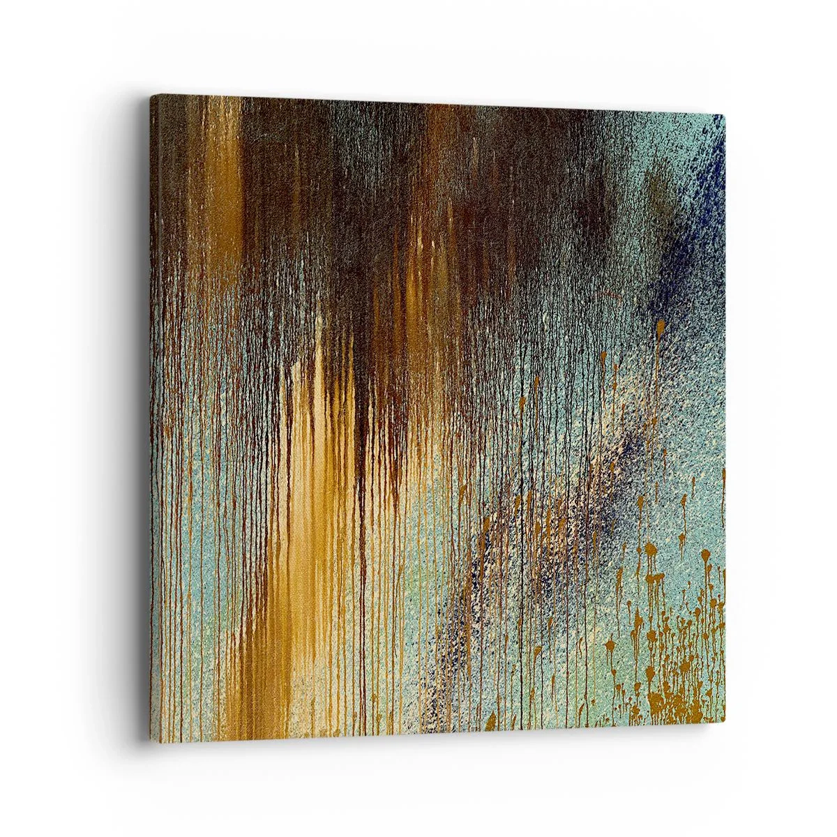 Lærredstryk - Billede på lærred - En utilsigtet farverig komposition - 40x40 cm