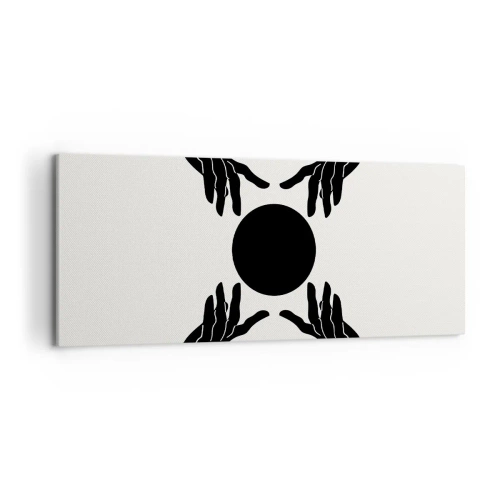 Lærredstryk - Billede på lærred - Et hemmeligt tegn - 120x50 cm