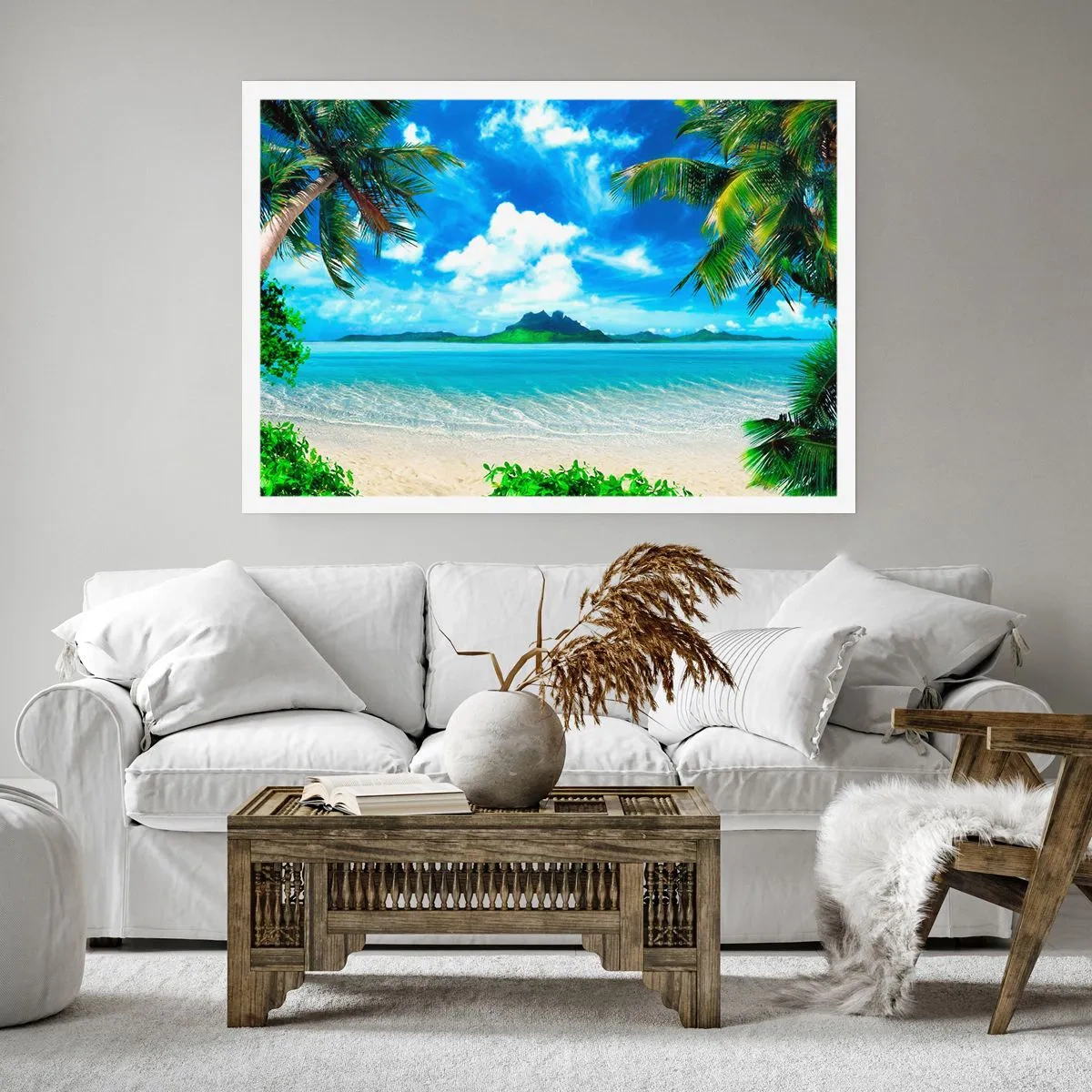 Plakat - Azur i troperne - 40x30 cm
