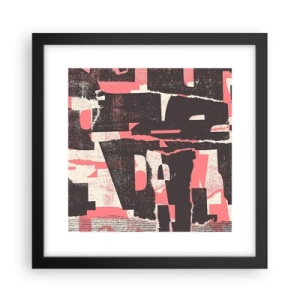 Plakat i sort ramme - Al trængsel og travlhed - 30x30 cm