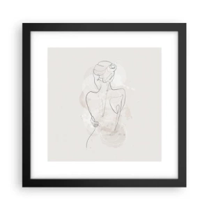 Plakat i sort ramme - Som et følsomt instrument - 30x30 cm