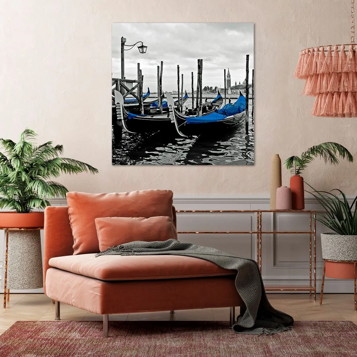 Lærredstryk - Billede på lærred - Eftertænksomt Venedig - 60x60 cm