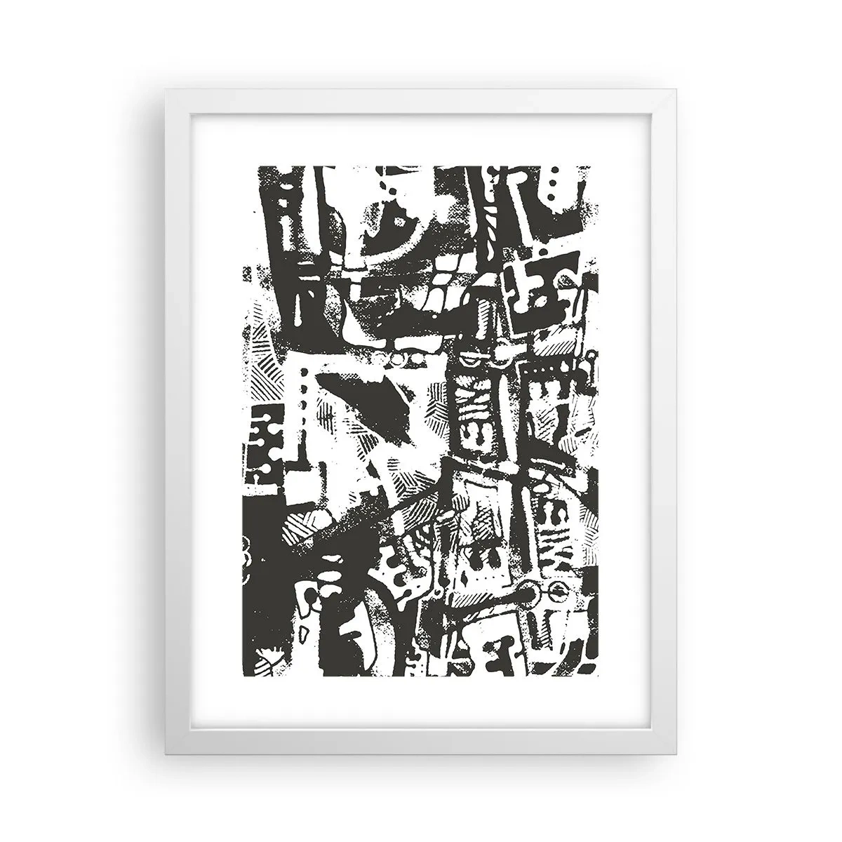 Plakat i hvid ramme - Orden eller kaos? - 30x40 cm