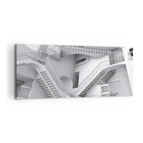 Lærredstryk - Billede på lærred - Rummets paradokser - 120x50 cm