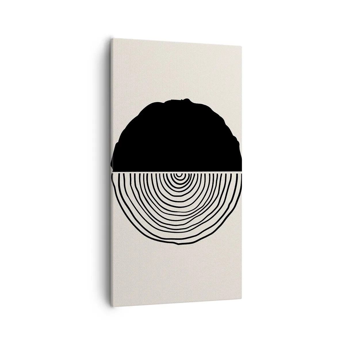 Lærredstryk - Billede på lærred - Halvt og halvt - 55x100 cm