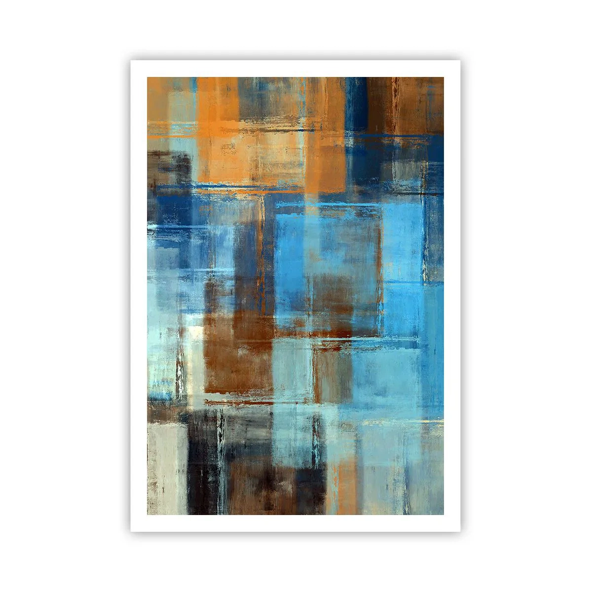 Plakat - Gennem det blå slør - 70x100 cm