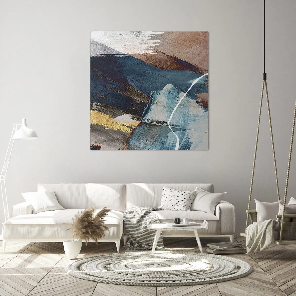 Lærredstryk - Billede på lærred - Med flair og energi - 40x40 cm