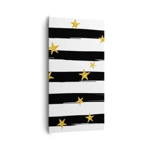 Lærredstryk - Billede på lærred - Vi blev alle født under en heldig stjerne - 65x120 cm