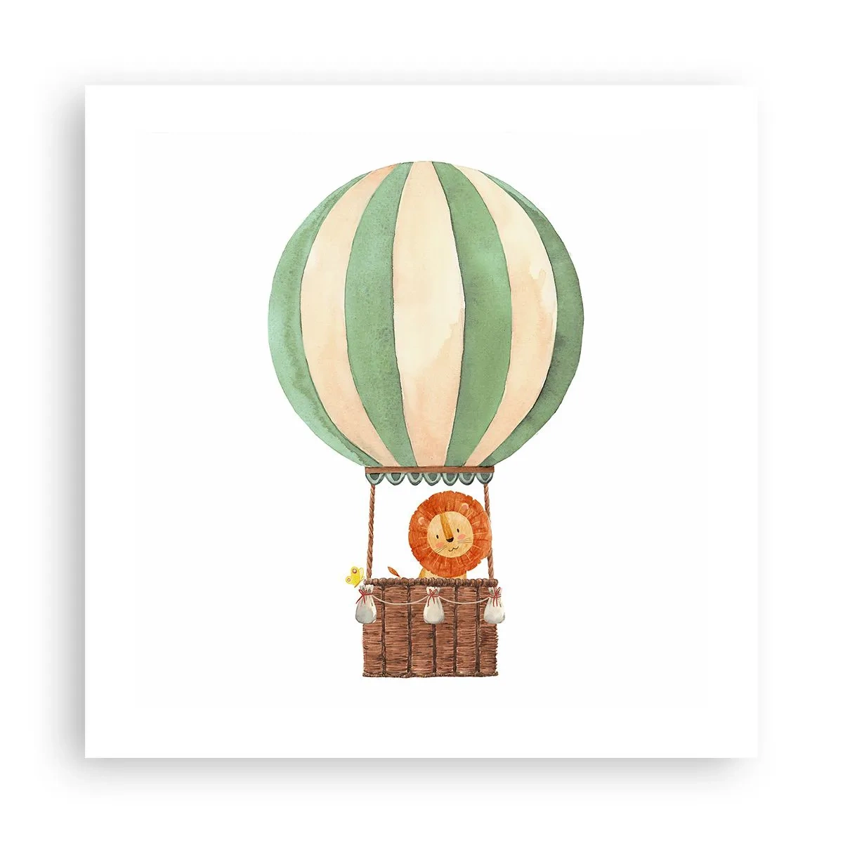 Plakat - Leons rejser - 50x50 cm