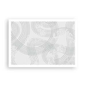 Plakat - Der er ingen lige vej - 100x70 cm