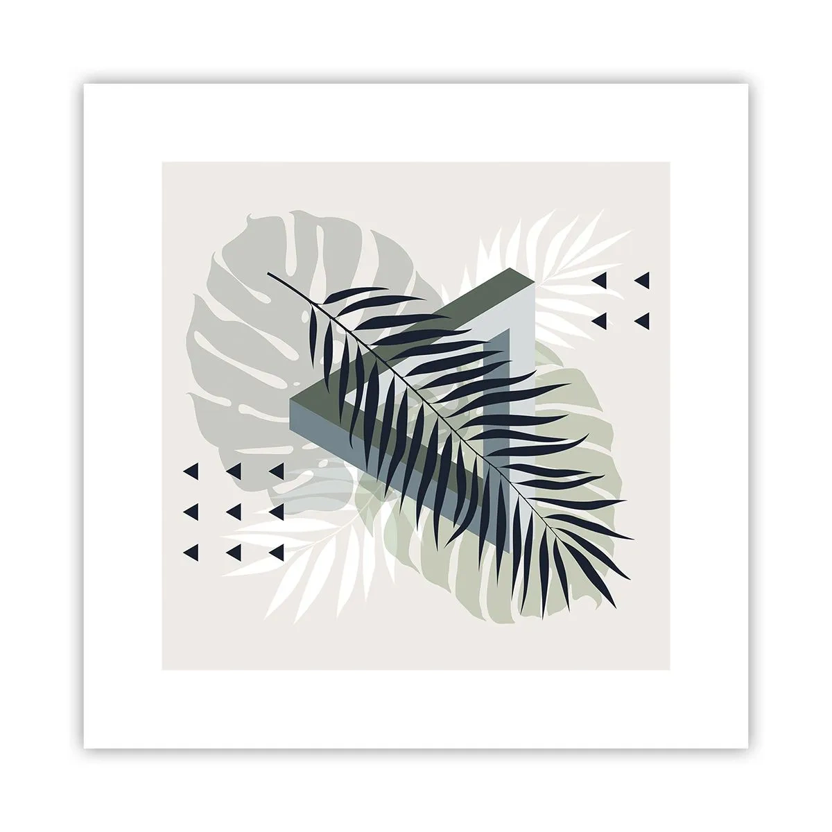 Plakat - Natur og geometri - to ordener? - 30x30 cm