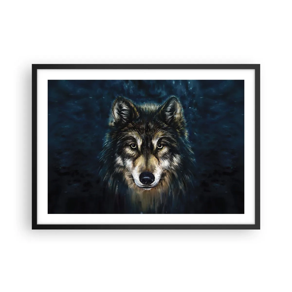 Plakat i sort ramme - Alfa? Og omega - 70x50 cm