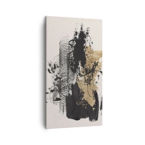 Lærredstryk - Billede på lærred - Komposition med lidenskab - 45x80 cm