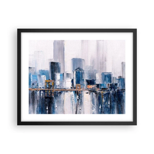 Plakat i sort ramme - Indtryk fra New York - 50x40 cm