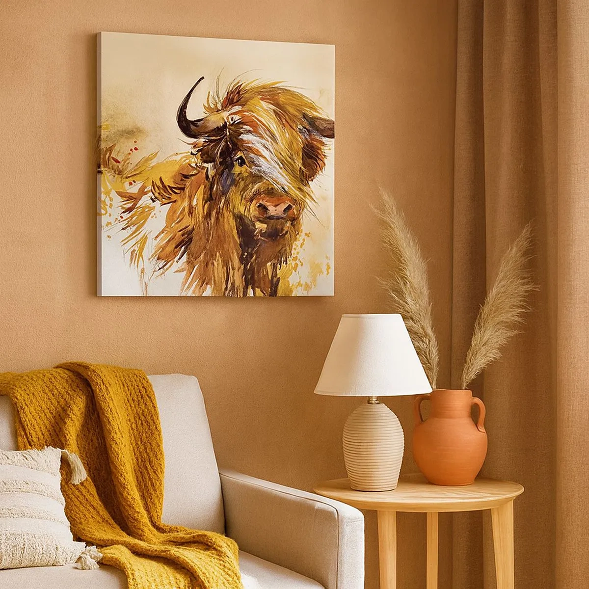 Lærredstryk - Billede på lærred - Jægerens stolthed - 30x30 cm