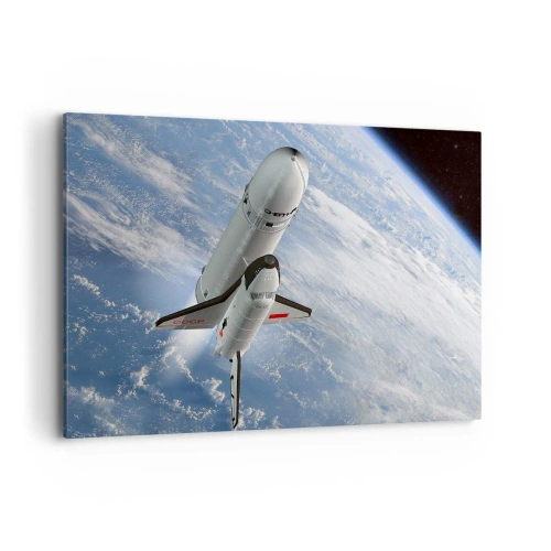 Lærredstryk - Billede på lærred - Kosmisk opstigning - 120x80 cm