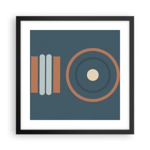 Plakat i sort ramme - Essensen af tingene - 40x40 cm