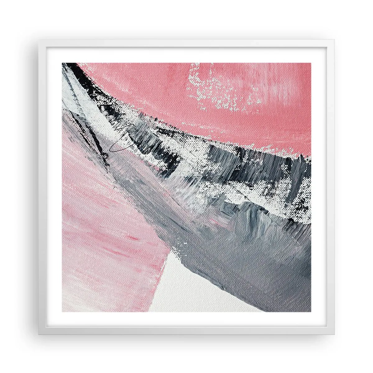 Plakat i hvid ramme - Matchende sammensætning - 60x60 cm