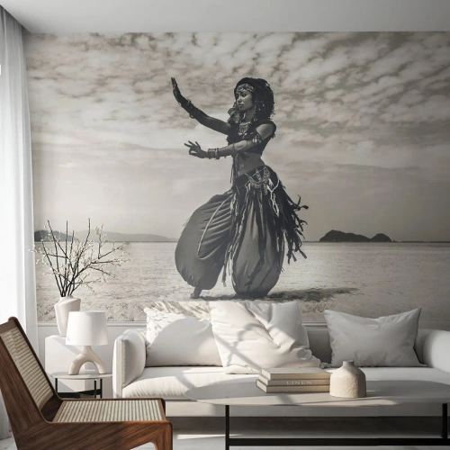 Fototapet Selvklæbende Deluxe Sticker - Dans på de sydlige øer - Danser, Indien, Orientere - 350x256 cm
