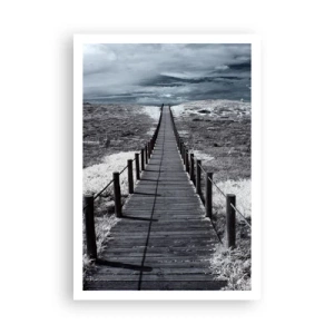 Plakat - Lige ved kysten - 70x100 cm