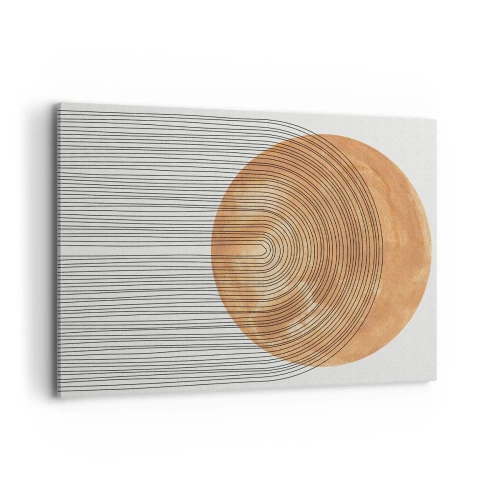 Lærredstryk - Billede på lærred - En solrig komposition - 100x70 cm