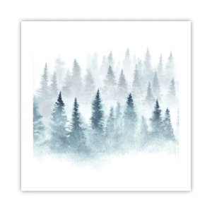 Plakat - Indhyllet i tåge - 50x50 cm