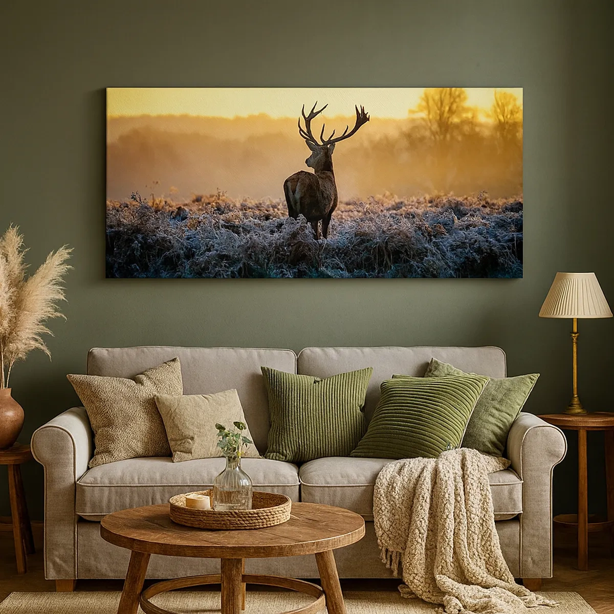 Lærredstryk - Billede på lærred - Kronet på sine godser - 30x30 cm