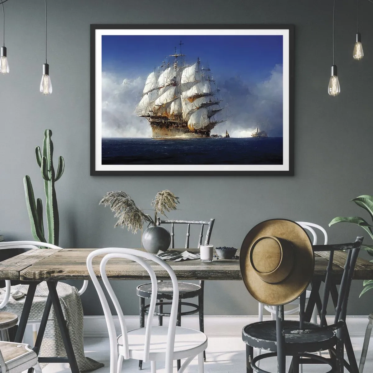 Plakat i sort ramme - Den store herlighed! - 70x50 cm