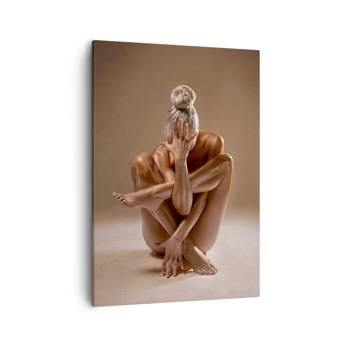 Lærredstryk - Billede på lærred - Enhed mellem krop og ånd - 50x70 cm
