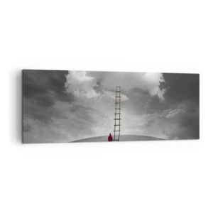 Lærredstryk - Billede på lærred - Alt er muligt - 140x50 cm
