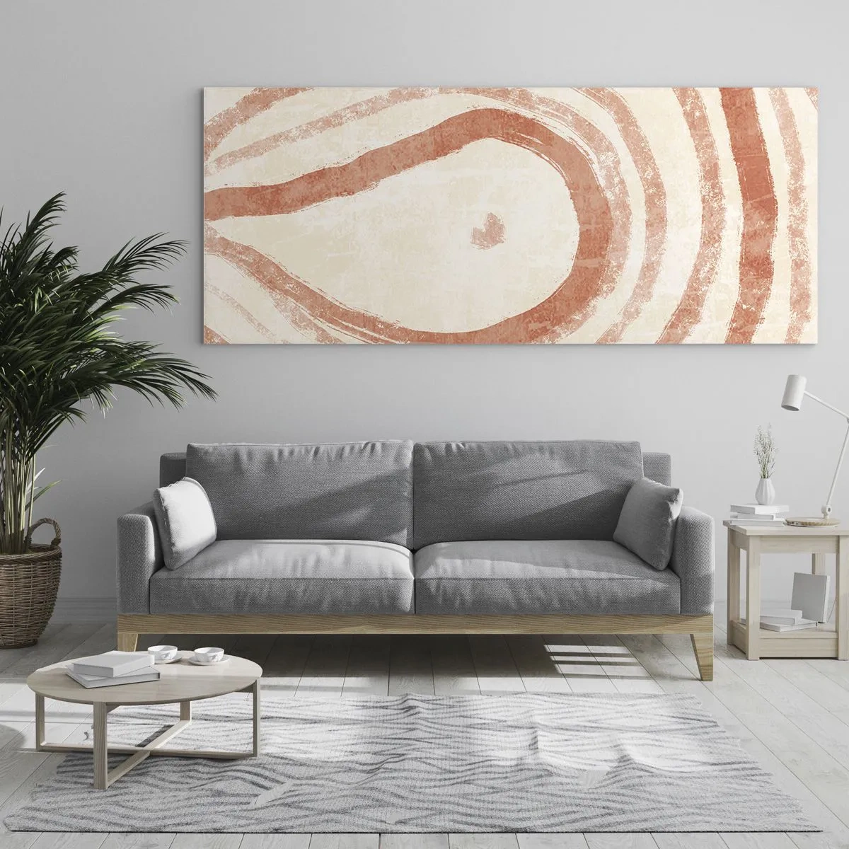 Billede på glas - Koralcirkler - komposition - 100x40 cm