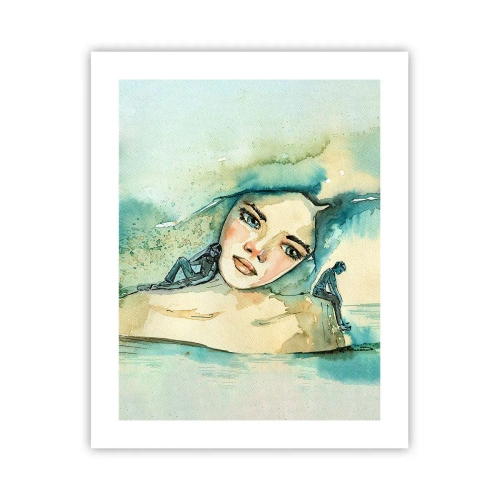 Plakat - Am I blue? - 40x50 cm