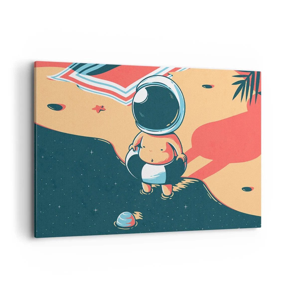 Lærredstryk - Billede på lærred - Fra et andet perspektiv - 120x80 cm