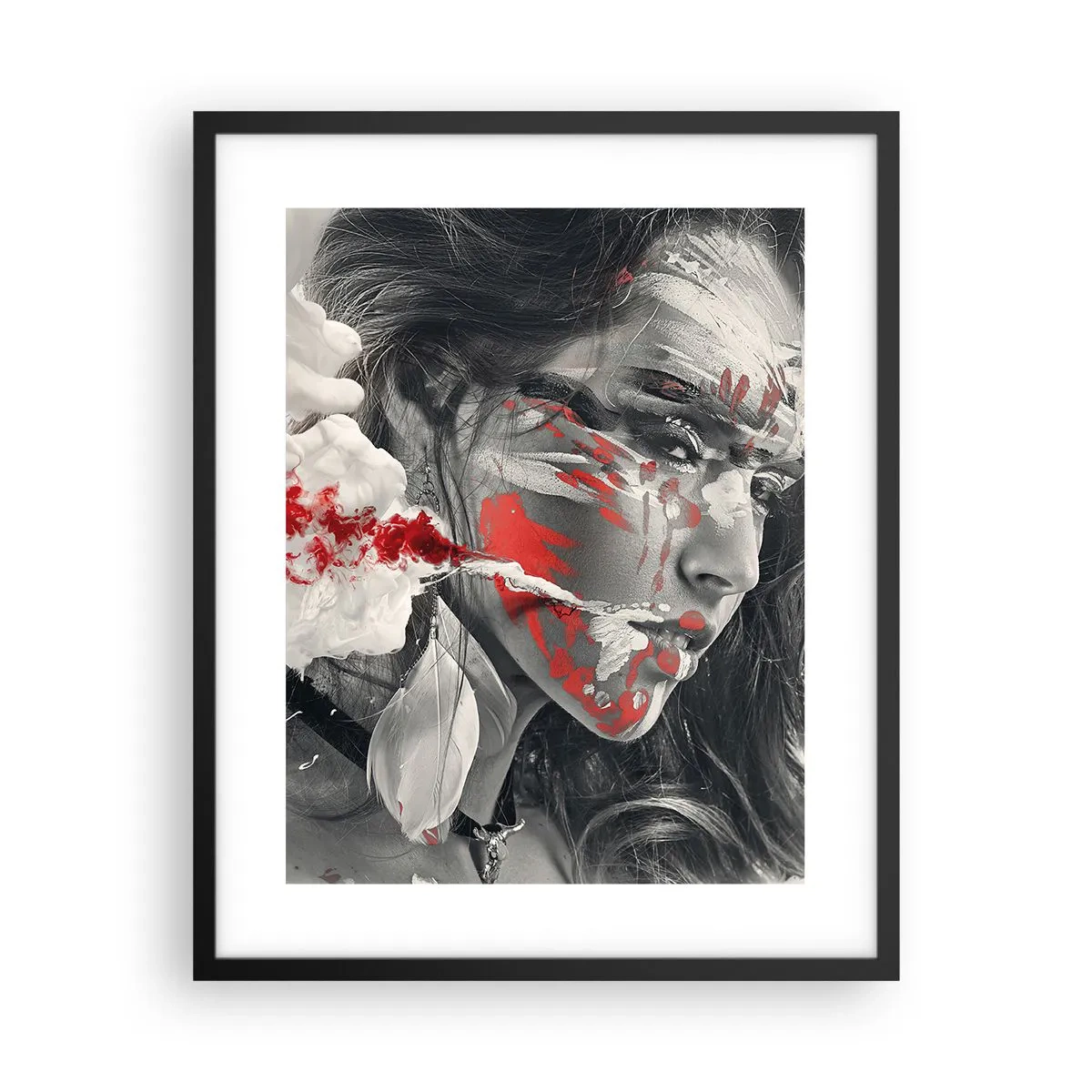 Plakat i sort ramme - I det absurdes damp - 40x50 cm