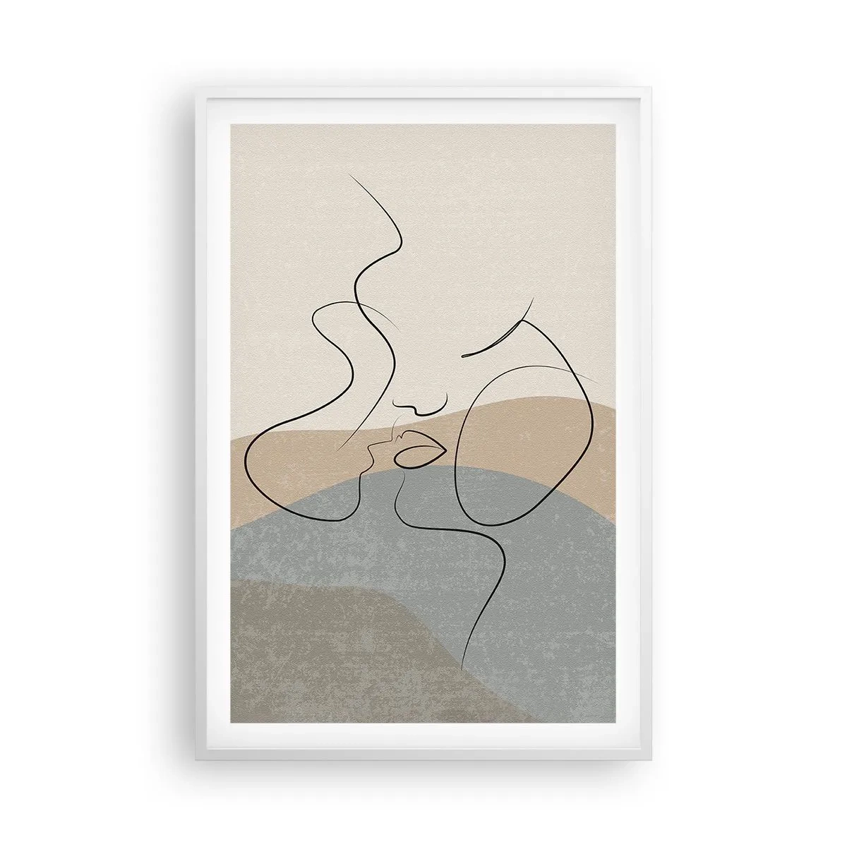 Plakat i hvid ramme - Som et penselstrøg - 61x91 cm