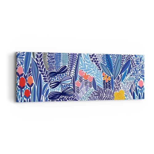 Lærredstryk - Billede på lærred - Hawaiiansk have - 90x30 cm