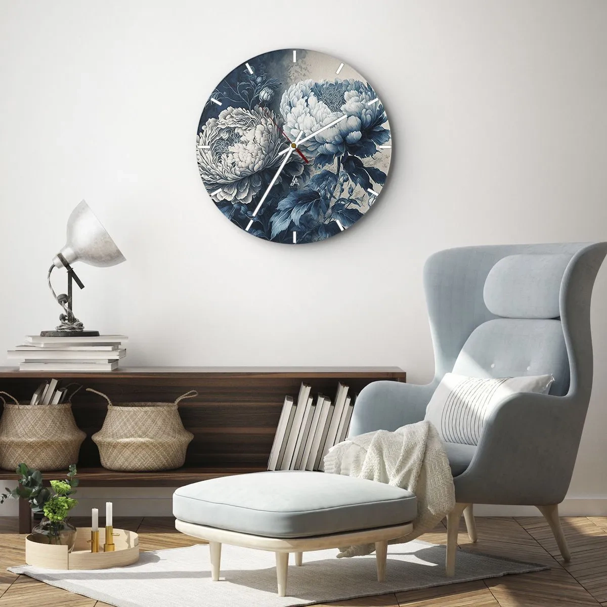 Vægur, Uret - Et godt matchet par - 40x40 cm