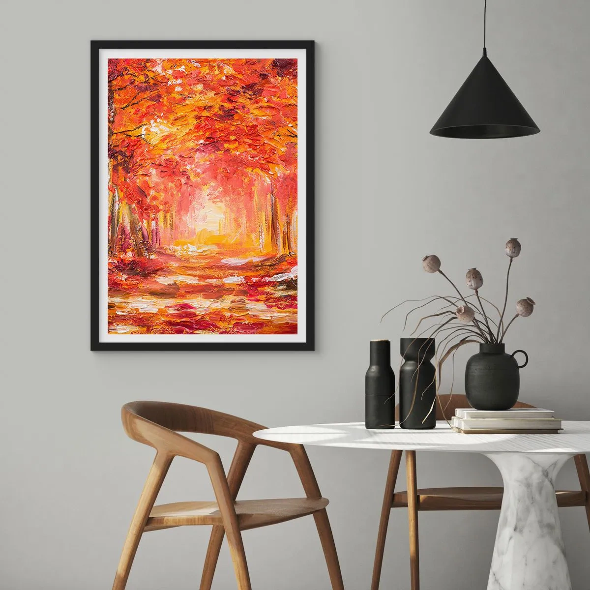 Plakat i sort ramme - Kobberskov - 40x50 cm
