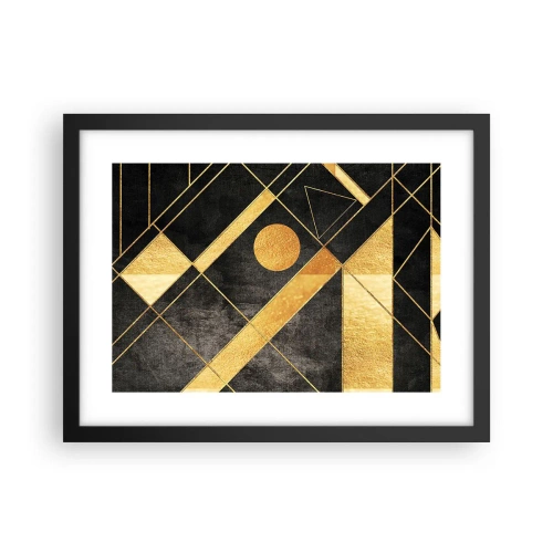 Plakat i sort ramme - Ørkenens sol - 40x30 cm
