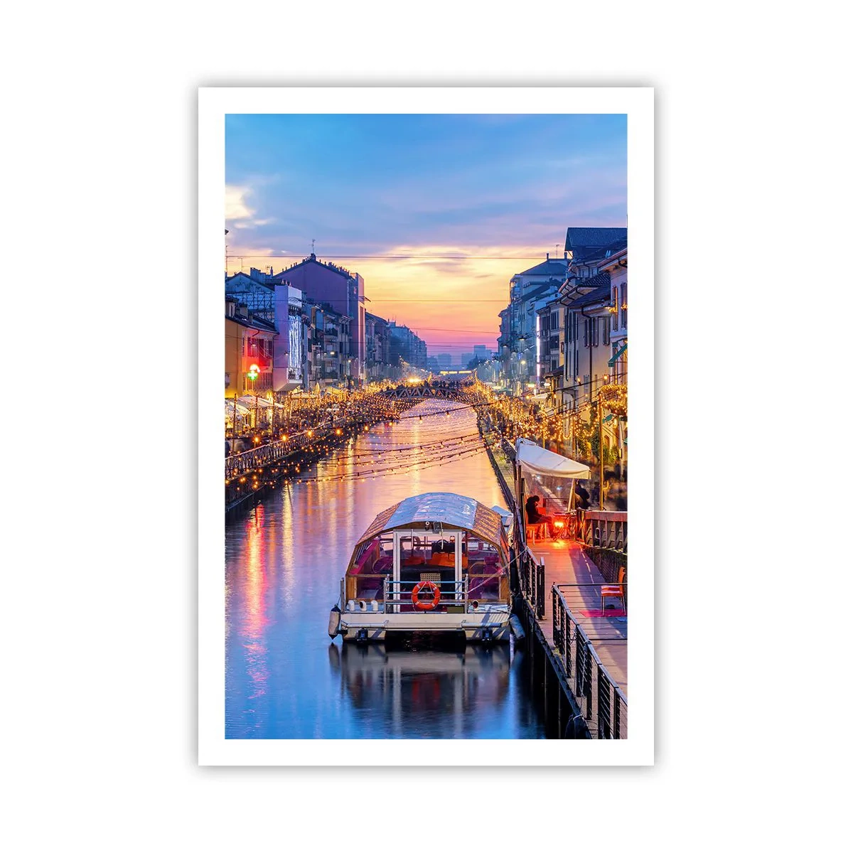 Plakat - En aften med lys og sjov - 61x91 cm